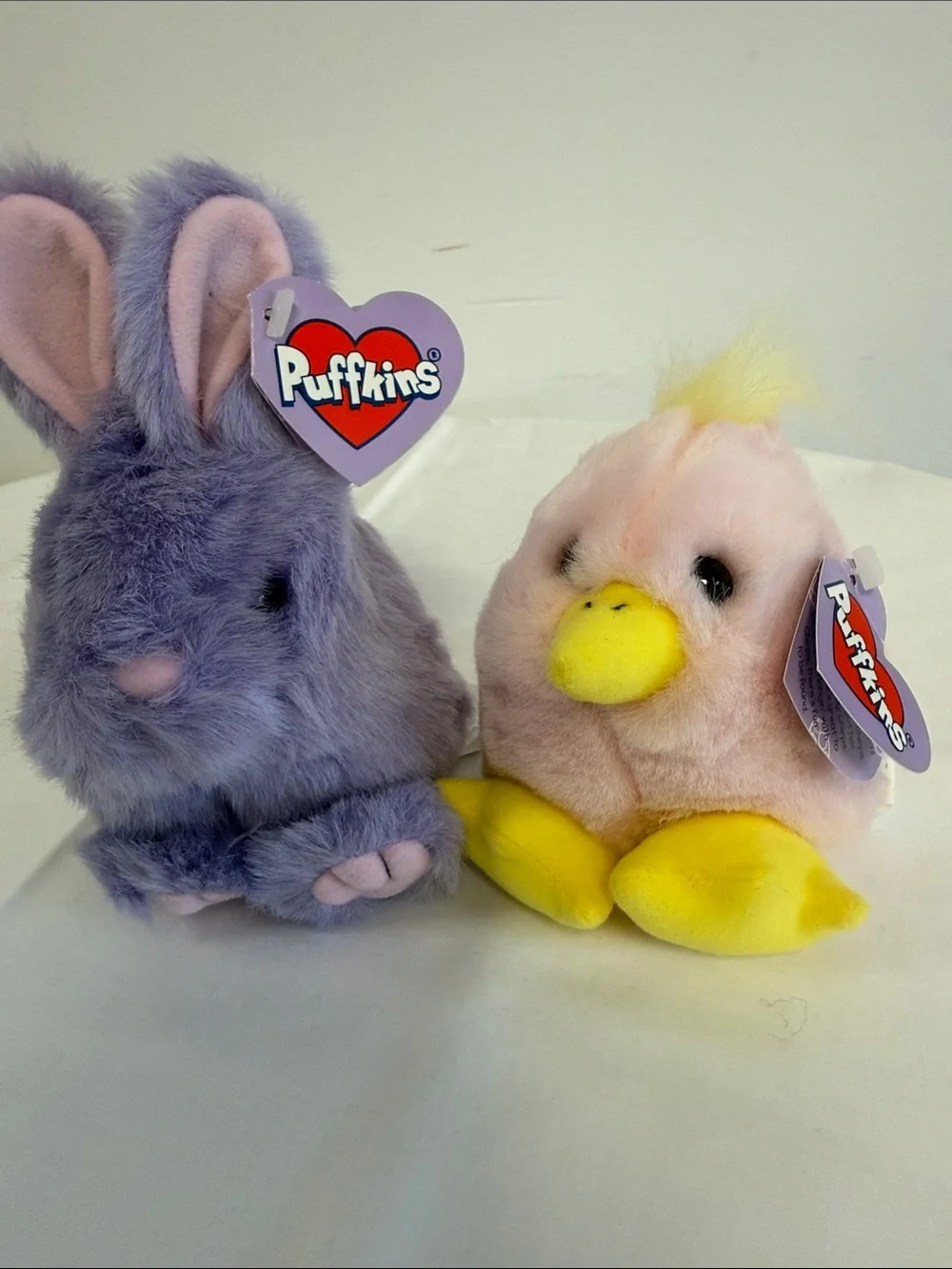 Vintage Puffkins Limited Edition Bumper Bunny & Chirps Chick NWT